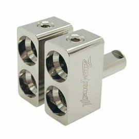 ILL Customz Pair of ILL Customz Dual 1/0 AWG to 1/0 0 Gauge Offset Amp Inputs