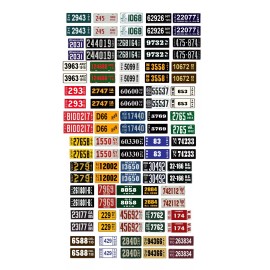 Three Inches Under 1/43 scale model car assorted USA 1900s license plates state tags 1:43