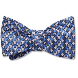 Robothia Blue - bow ties - Shape: Standard/Slimline (Pictured), Style: Freestyle / Self-Tie, Neck Size: 15.5 - 19.5 inches
