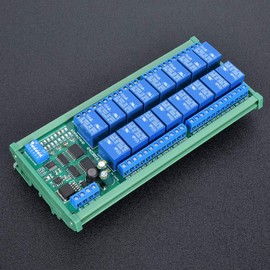 Acouto 12V 6-Channel RS485 Relay Module with DIN Rail Box for Remote Control and Automation Projects (R4D3B16-R with DIN Rail Box)