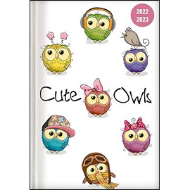 Collegetimer Cute Owls 2022/2023 - Schüler-Kalender A5 (15x21 cm) - Eule - Weekly - 224 Seiten - Terminplaner - Alpha Edition (Collegetimer A5 Weekly)