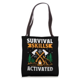 Survival Skills Activated Camping Scouting Scouts Scout Tote Bag