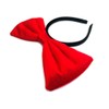Velvet Bow Headband: H2 (Velvet Red)