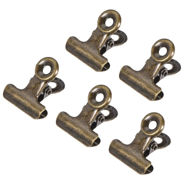 MECCANIXITY Metal Hinge Clip 22mm Small Binder Clamps for Paper