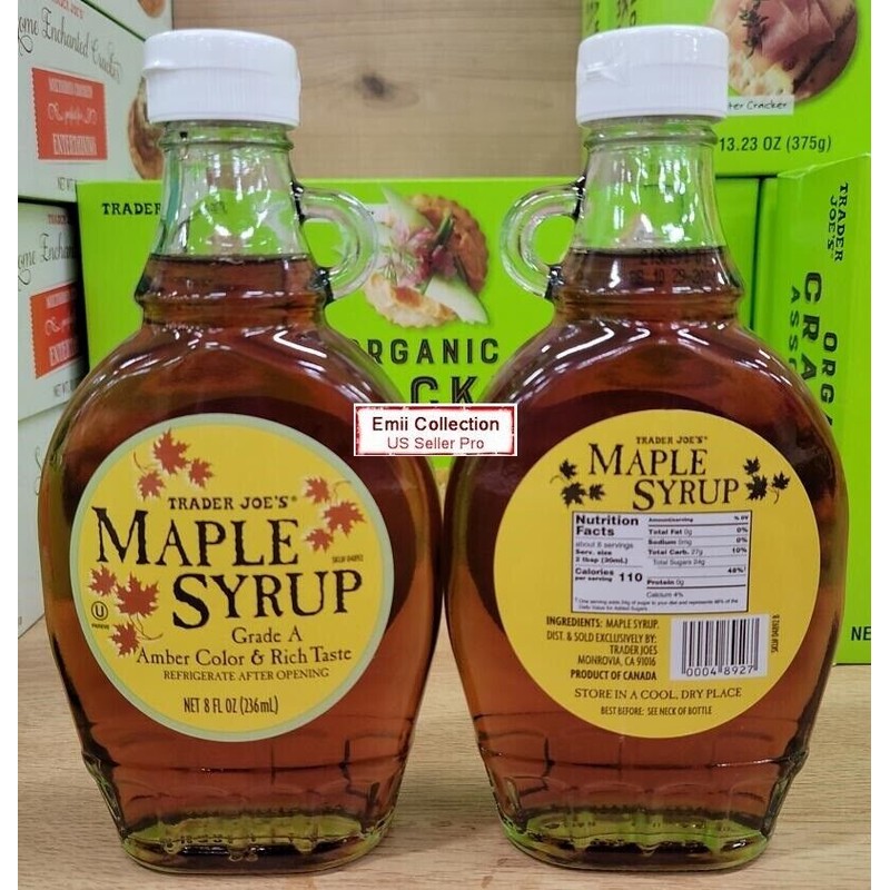 Trader Joe’s Grade A Maple Syrup Amber Color & Rich