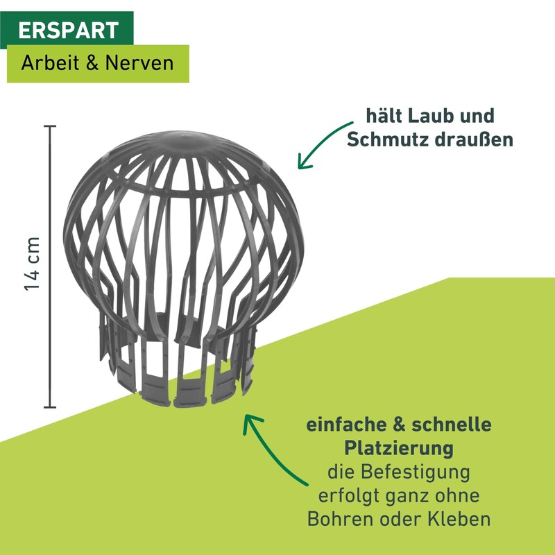 Windhager Gutter Downpipe Cover, Downpipe Protection, Gutter Protection, Gutter Screen,