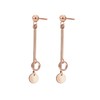 Elli Geo Basic Women's Earrings Chain Circle Bar in 925