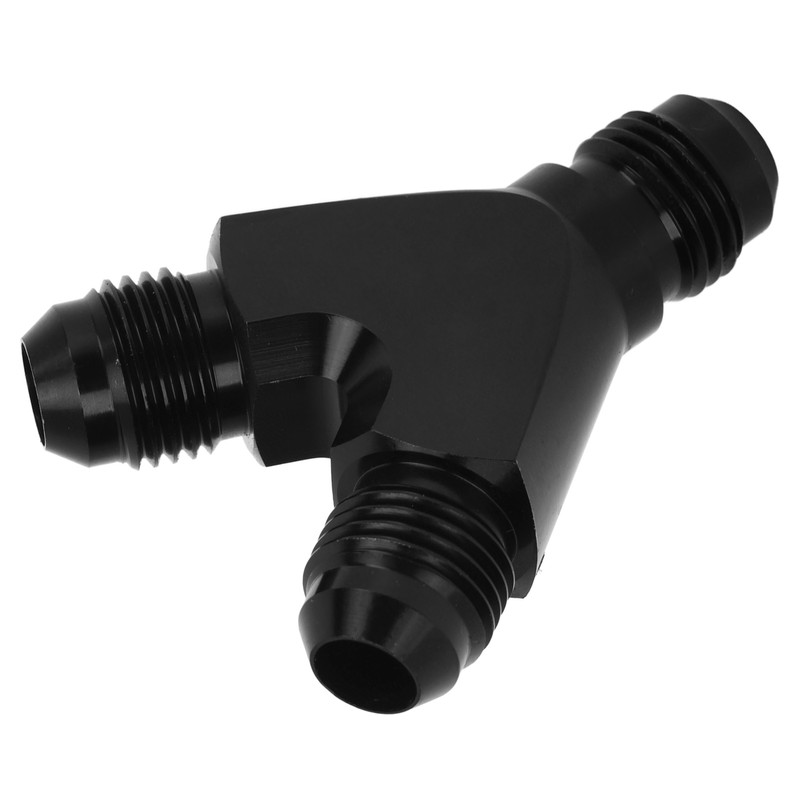 Coupler Union Fitting Splitter Black Anodized Coating Leak Proof Y