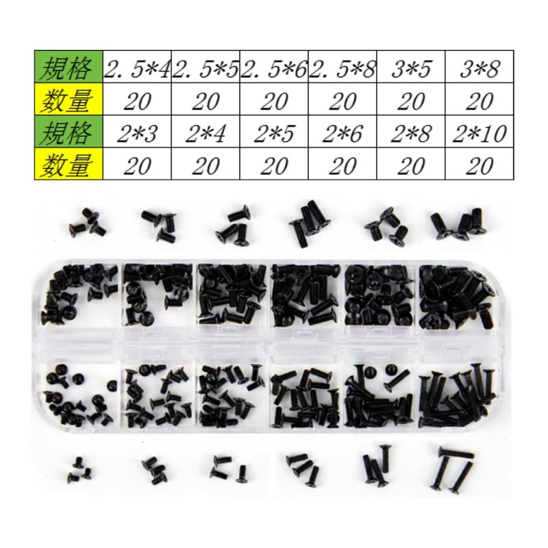 GYWHOOFT 240PCS Laptop Screws Set M2 M2.5 M3 Laptop Screws