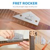 Alnicov Stainless Steel Guitar Fret Crowning File, Fret Rocker, Fingerboard