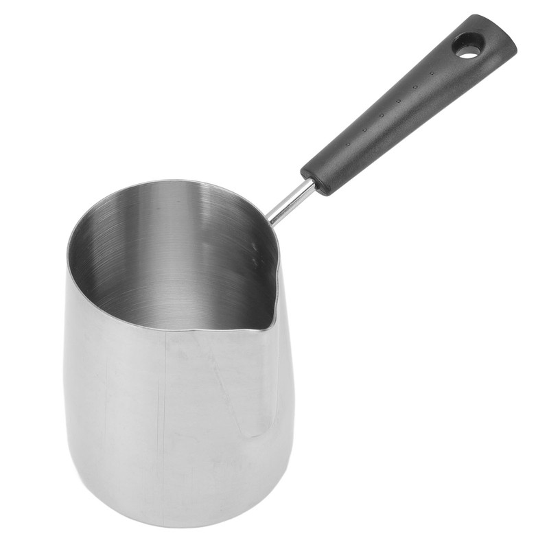 Long Handle Coffee Toroid Pitcher 304 Stainless Steel Rustproof Smoother