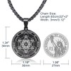 FLYUN Metatron’s Cube Pendant for Men Seals of Archangel Angel