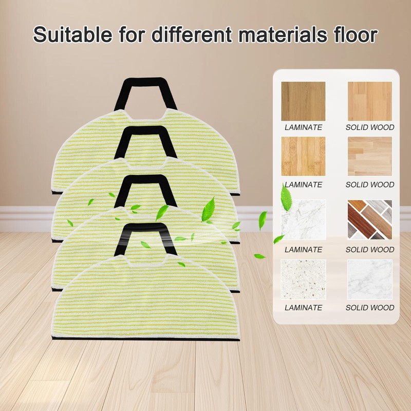 Washable Reusable Microfiber Mop Pads Replacement for Shark RV2610WA AV2610WA