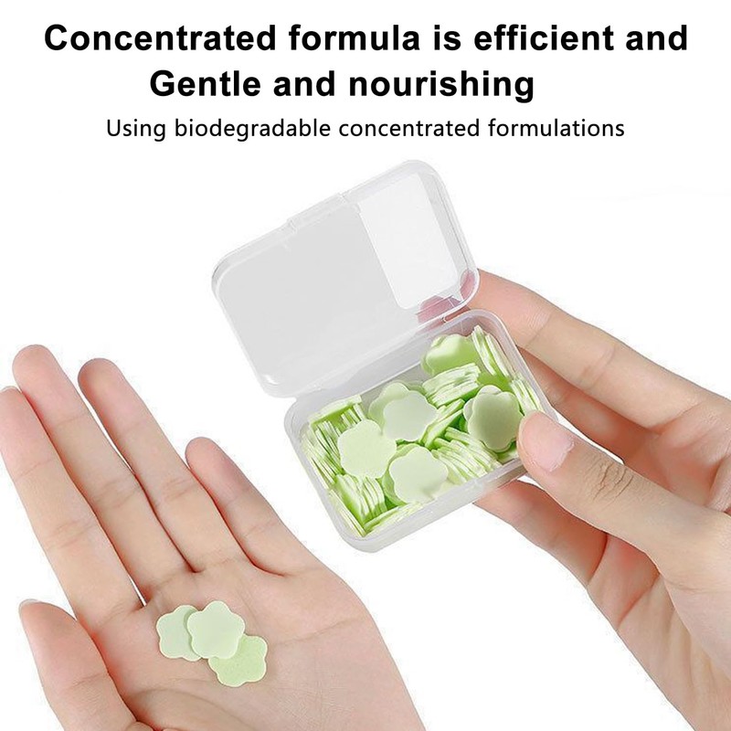 Portable Hand Washing Soap Sheets, 400 Travel-Sized Dissolvable Cleansing Sheets,