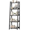 HOOBRO Ladder Shelf, 5-Tier Bookshelf, Corner Bookcase, Freestanding Storage Shelf