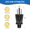 3 Pack Neutral Ground Bonding Plug for Portable Inverter Generator-Camper