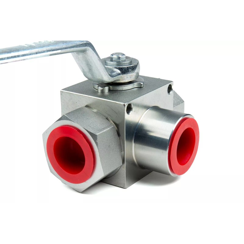 Chief 3-Way High Pressure Ball Valve 9/16-18 SAE 6 Port