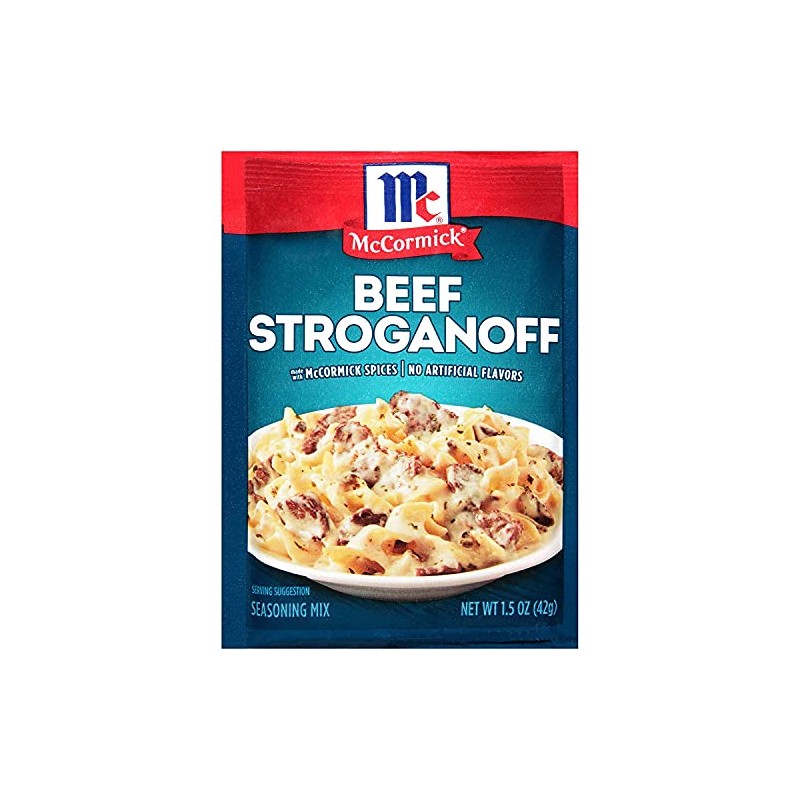 McCormick Beef Stroganoff Seasoning Sauce Mix, 1.5oz Packet (Pack of