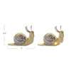 Creative Co-Op Fabric Snail Decor with LED Lights, Purple and