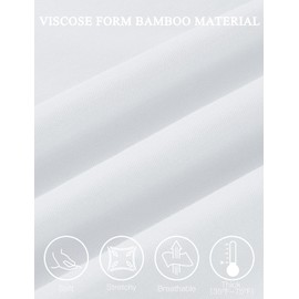 Tapata Women's Classic Button-Down Blouse Formal Work Dress Fitted Shirts Collared Long Sleeve Business Top, White, Medium