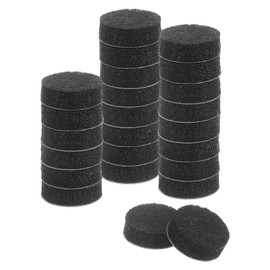 uxcell Furniture Pads, 24Pcs 0.6" - Round Self Adhesive Felt Furniture Pads, Floor Protectors for Furniture Feet Chairs Legs Hardwood Floors (Black)