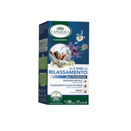 L'Angelica, Le 8 Erbe del Rilassamento, Integratore Multifunzione, Favorisce il Benessere Mentale, Rilassamento in Caso di Stress, Addormentamento, 1 Confezione da 50 Compresse