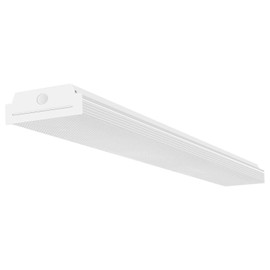 FAITHSAIL 4FT LED Wraparound 40W 4 Foot LED Shop Lights for Garage, 4400lm 4000K Neutral White, Wrap Light, 48 Inch Light Fixtures Flush Mount Office Ceiling Lighting, Fluorescent Tube Replacement