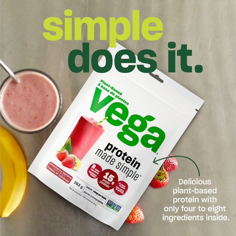 Vega Protein Made Simple - Strawberry Banana (263g)