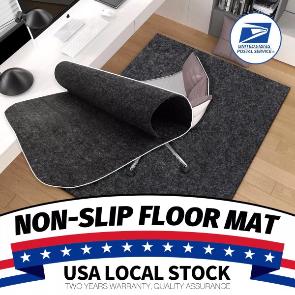 Modigt 71"x40" Grey Desk Chair Mat for Hardwood/Tile Floor,Computer Gaming