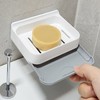 Attachable soap stand bathroom soap case soap dish tray 2ea