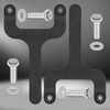 Rear Bar Pin Flag Nut Kits for Jeep - Fix