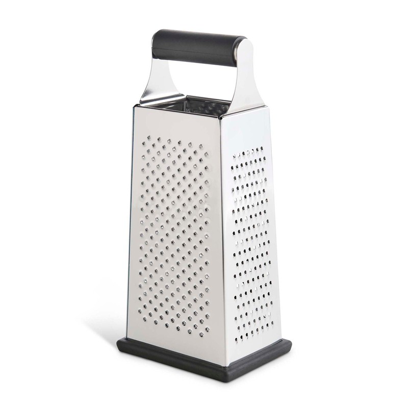 HIC Kitchen Professional Grater Zester, Stainless Steel, Non-Slip Base and