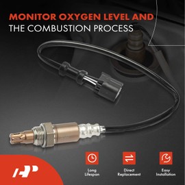 A-Premium - Sensor de oxígeno O2 compatible con Honda Civic 2006 2007 2008, 2.0L, corriente arriba y abajo, juego de 2 piezas
