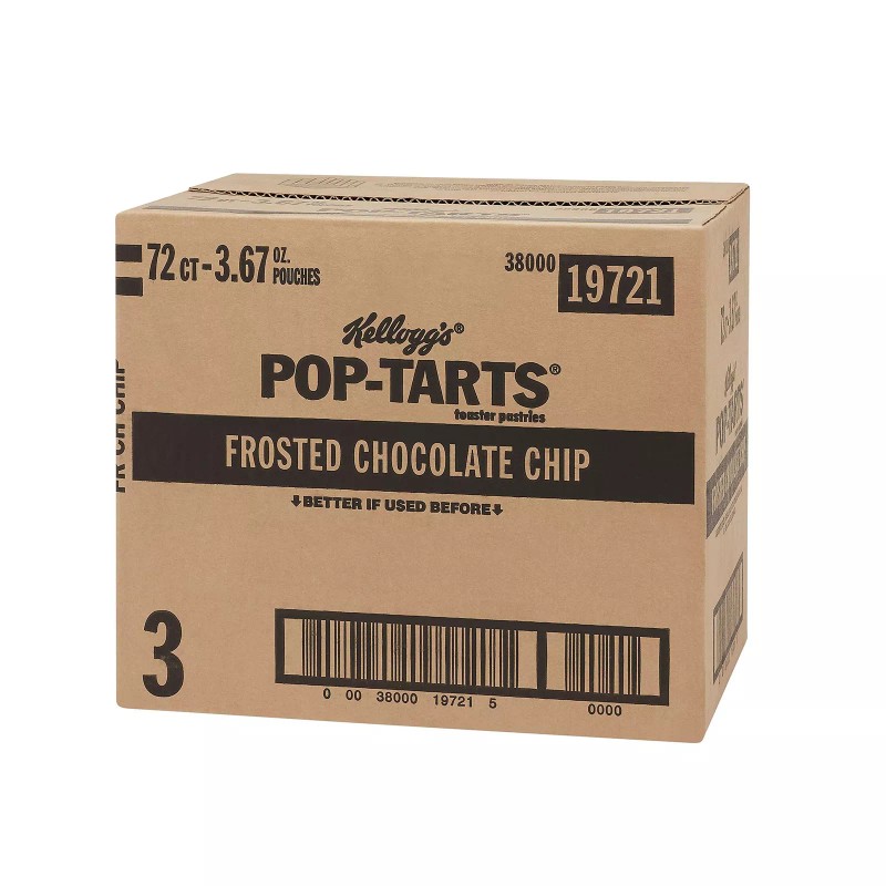 Pop-Tarts Kellogg's Pop-Tarts, Breakfast Toaster Pastries, Frosted Chocolate Chip, 22oz