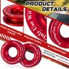 Otoolling 2 Pcs Winch Snatch Recovery Ring 66, 000 Lbs