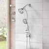 UCLIMAA High Pressure 48-Settings Shower Head with Handheld Shower,Drill-Free 3-Way