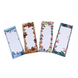 COHEALI Note Pad Sticker 4pcs Memo Pads for Refrigerator Wall and Desk Surfaces