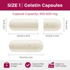 Empty Gelatin Capsules Size 1 (100 Count, Creamy White) –