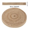ZEONHAK 2.5cm x 50m Jute Ribbon Roll, 1 Inch x