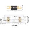 X AUTOHAUX 1 Set Car 1/0 2 4 AWG Wire