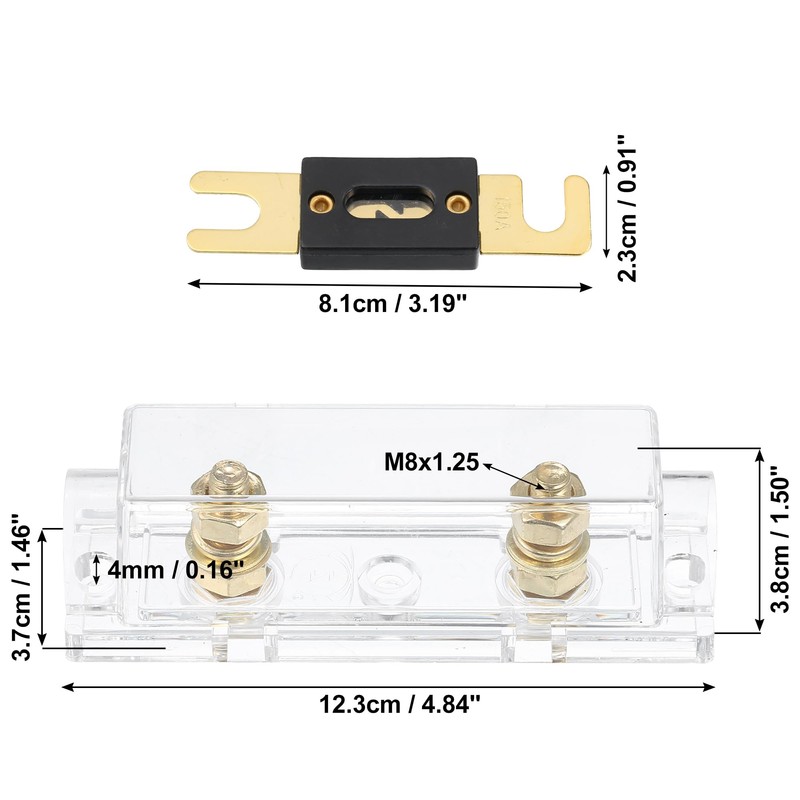 X AUTOHAUX 1 Set Car 1/0 2 4 AWG Wire