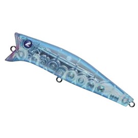 Blue Blue Popper Gabots 90 Lure, 3.5 inches (90 mm), 0.4 oz (11 g), Blue Blue Clear #16