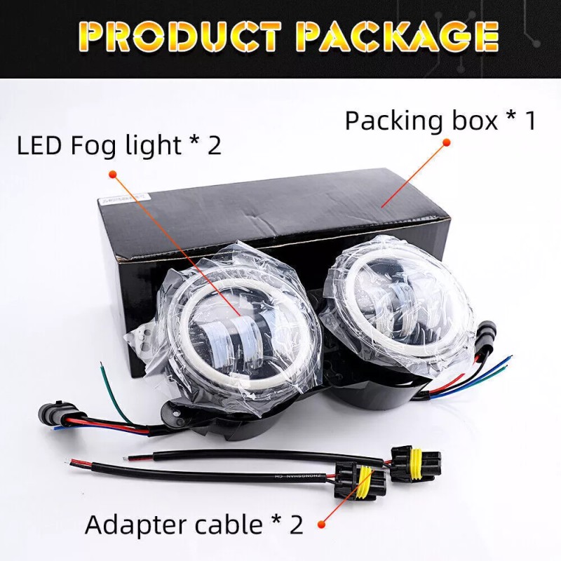 Unbranded 2007-2017 Combo for Jeep Wrangler JK 7" LED Headlights