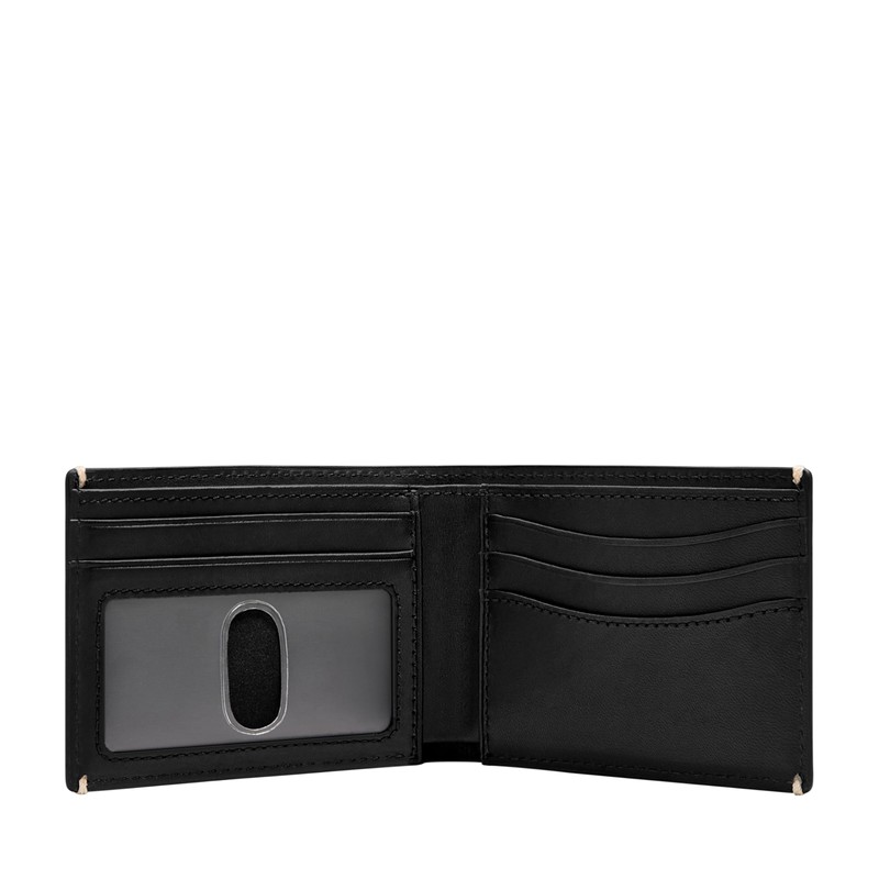 Fossil Men's Front Pocket Wallet, Westover Black, One Size