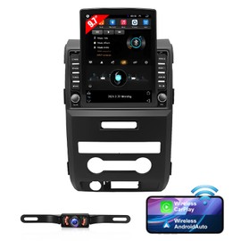 9.7 inch Car Stereo Radio for Ford F150 2009 2010 2011 2012 2013 2014, Android 13 Touchscreen Stereo w/CarPlay &Android Auto Radio, Support GPS Bluetooth SWC WiFi FM Backup Camera - 2+32G
