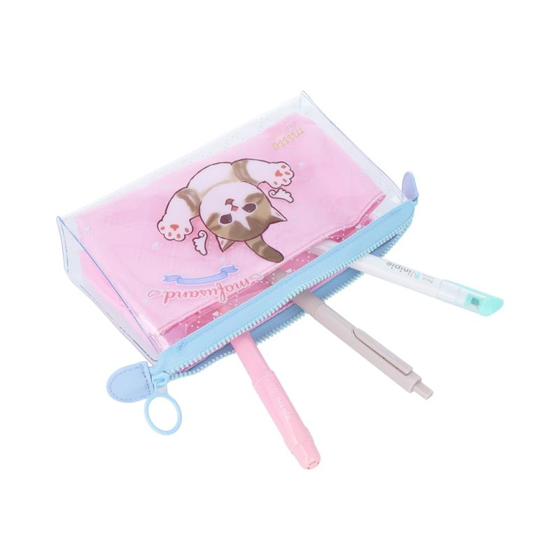Sunstar Stationery Mofusand Pouch, Clear Pouch, Angel Nyan S2333767