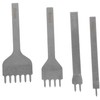 jojofuny 4pcs Leather Punching Tool Set Multi Function Craft Punches