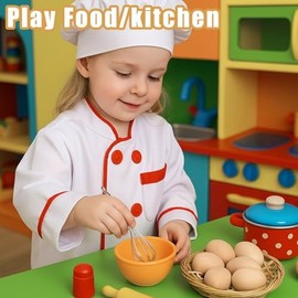 Domestar Wooden Fake Chicken Eggs, 8Pcs 2.5" Unpainted Faux Wood Eggs