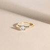 Titaniumcentral Women's 925 Silver Rose Gold Solitaire Ring 1.5 CT
