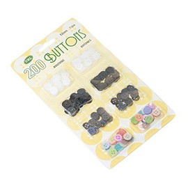 Shirt Buttons 200/Card (QH0006)